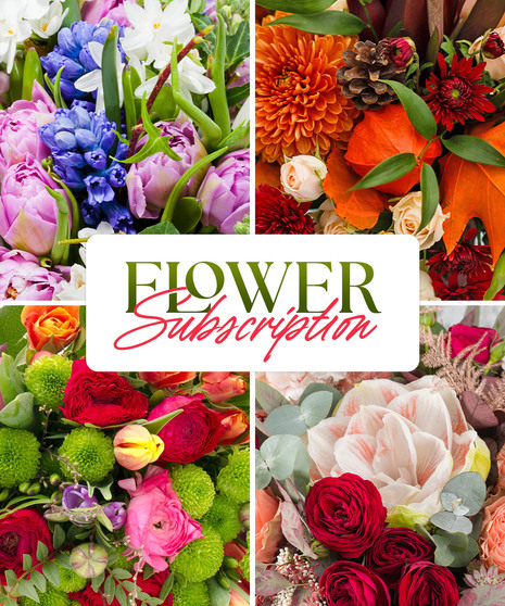 Vased Bouquet - Monthly Delivery