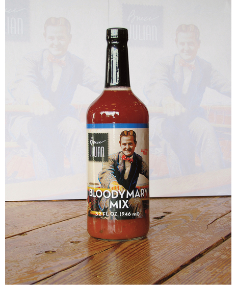 Bottle of Bloody Mary drink mix from Bruce Julian Heritage Foods