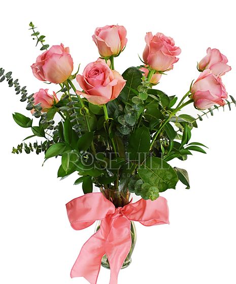 Dozen Pink Roses