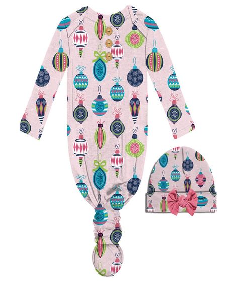Infant Gown and Beanie Set