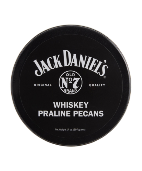 Jack Daniel's Whiskey Praline Pecans in 14oz Tin