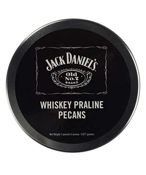 Jack Daniel's Whiskey Praline Pecans in 14oz Tin