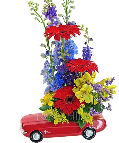 65 Ford Mustang with Flowers