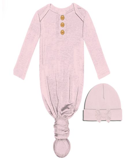 Infant Gown and Beanie Set