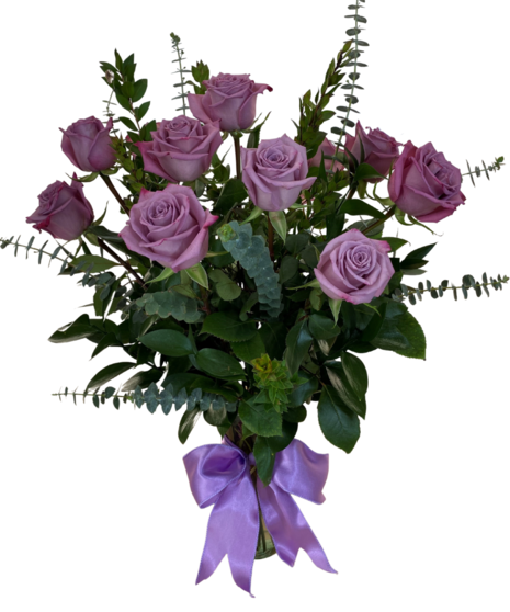 Dozen Lavender Roses