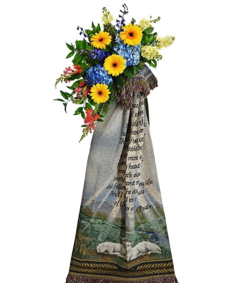 Chapel in the Woods Tapestry by Thomas Kinkade 