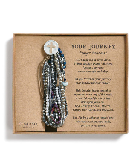 Religious Prayer Bracelet - Gray