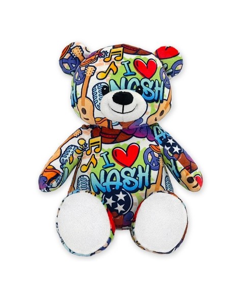 Nashville Graffiti Teddy Bear